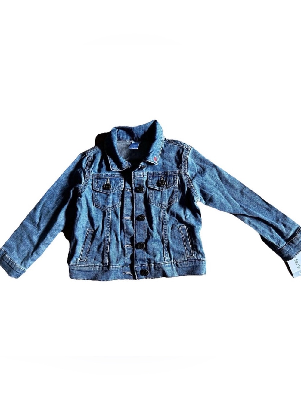Carter's Blue Denim Jacket with Red Heart for girls 4T
